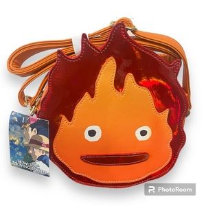 Studio Ghibli Howl's Moving Castle Calcifer Flame Crossbody
